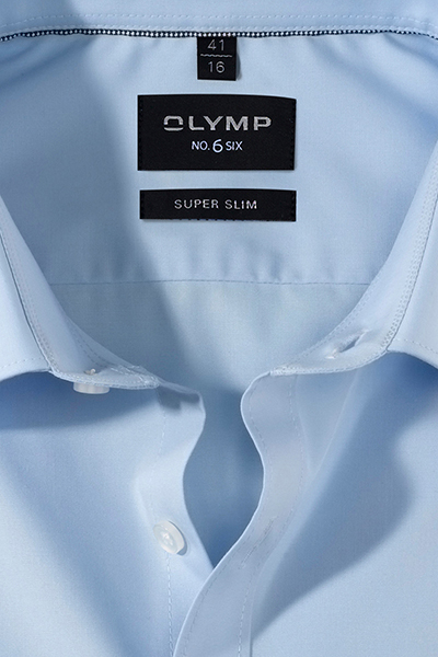 OLYMP No. Six super slim Hemd extra langer Arm Stretch hellblau