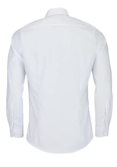 OLYMP Level Five body fit Hemd Langarm Streifen weiß