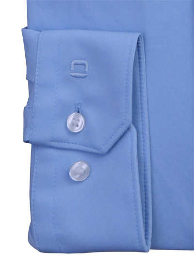 OLYMP No. Six super slim Hemd 24 / Seven Langarm Jersey Stretch blau