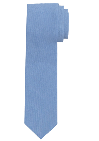 OLYMP Krawatte slim 6,5 cm breit aus reiner Seide Fleckabweisend hellblau preisreduziert