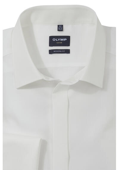 Produktbild fr 'OLYMP Luxor modern fit Gala Hemd Langarm Twill beige'