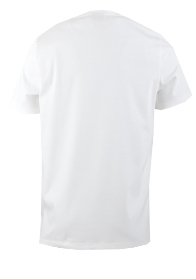 OLYMP Regular Fit T-Shirt Halbarm Rundhals Baumwolle Interlock Jersey wei