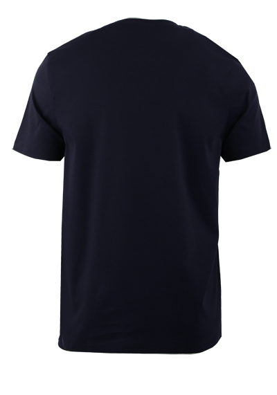 OLYMP Regular Fit T-Shirt Halbarm Rundhals Baumwolle Interlock Jersey nachtblau