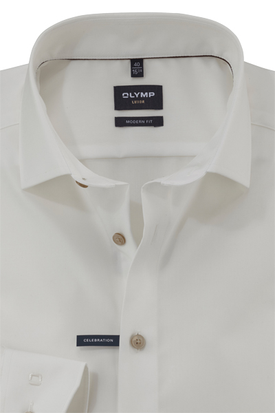Produktbild fr 'OLYMP Luxor modern fit Hemd Wedding Special New kent Kragen beige'