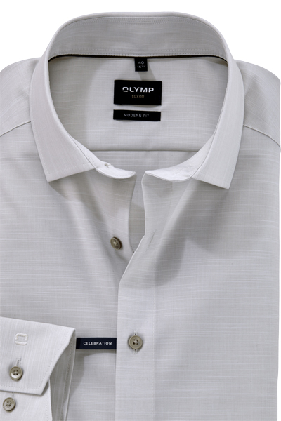 Produktbild fr 'OLYMP Luxor modern fit Hemd Wedding Special New kent Kragen Faux grn'