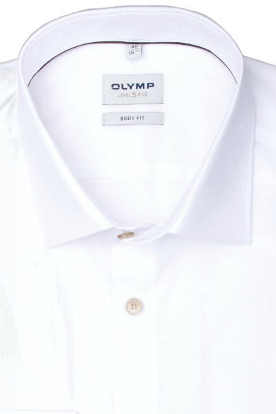 OLYMP Level Five body fit Hemd extra langer Arm Wedding Special New Kent Kragen wei