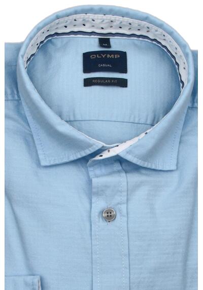 Produktbild fr 'OLYMP Casual regular fit Hemd Langarm New Kent Kragen hellblau'