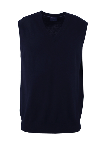 OLYMP Casual regular fit Pullunder V-Ausschnitt nachtblau