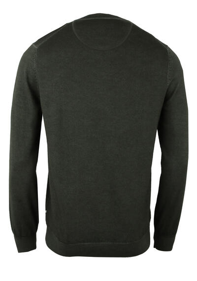 Produktbild fr 'OLYMP Casual regular fit Pullover Langarm Rundhals oliv'
