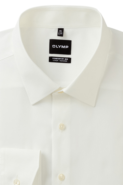 Produktbild fr 'OLYMP Luxor comfort fit big Hemd Langarm New Kent Kragen beige'