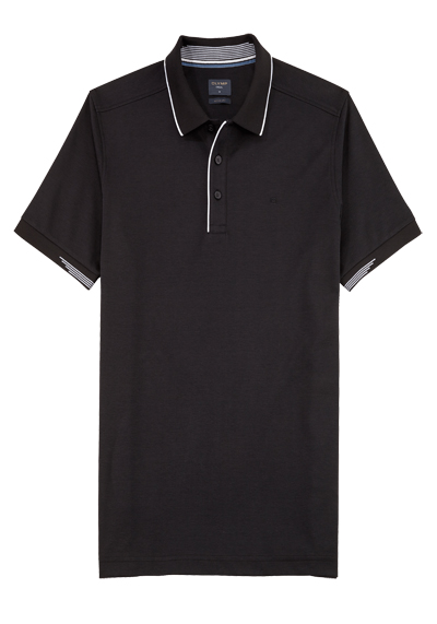 OLYMP Regular Fit Polo Halbarm geknpfter Polokragen Active Dry COOLMAX schwarz