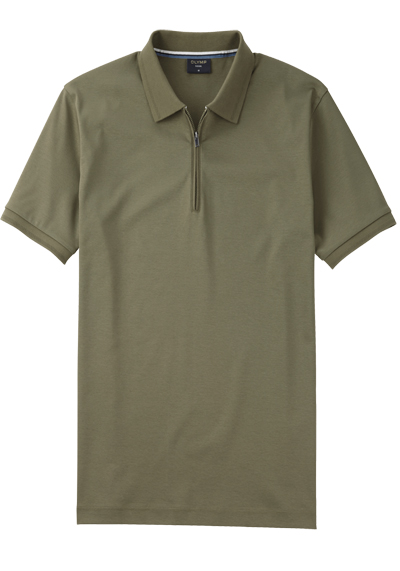 Produktbild f�r 'OLYMP Regular Fit Polo Halbarm Rei�verschluss Polokragen Jersey dunkelgr�n'