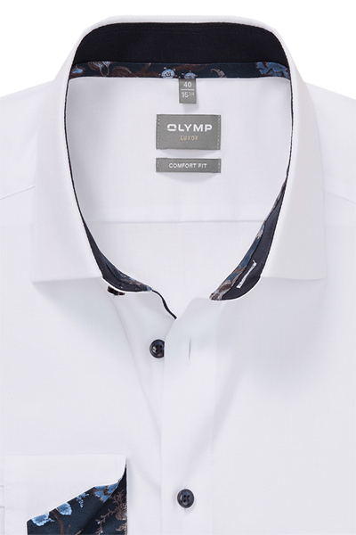 Produktbild f�r 'OLYMP Luxor comfort fit Hemd extra langer Arm New Kent Kragen Faux wei�'