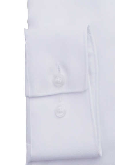 OLYMP Luxor modern fit Hemd extra langer Arm Haifischkragen Blickdicht Feintwill weiß
