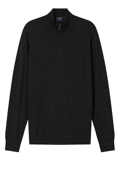 Produktbild f�r 'OLYMP Casual regular fit Troyer Langarm anthrazit'
