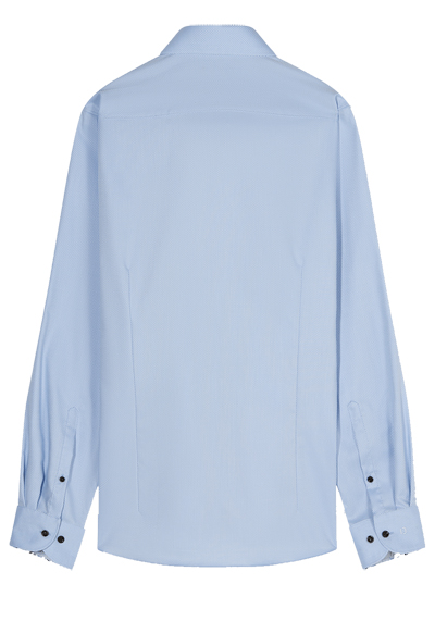 Produktbild f�r 'OLYMP Luxor 24/Seven modern fit Hemd Langarm New Kent Kragen Jersey Muster hellblau'
