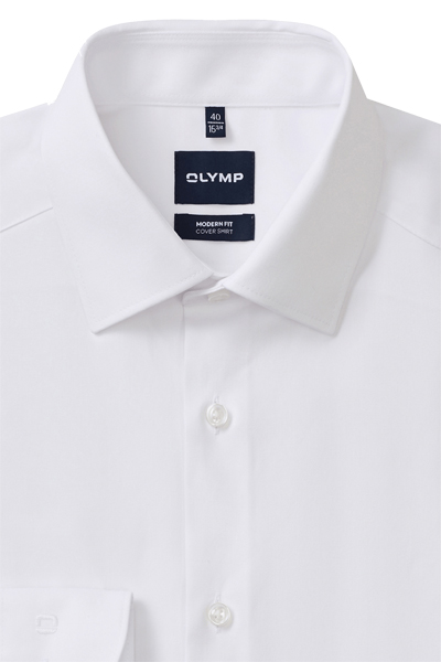 Produktbild f�r 'OLYMP Luxor 24/Seven modern fit Hemd Langarm New Kent Kragen wei�'