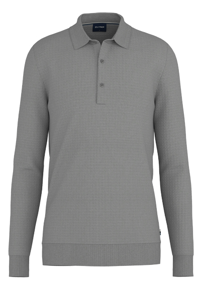 Produktbild f�r 'OLYMP Casual Polo Halbarm Polokragen Strick grau'
