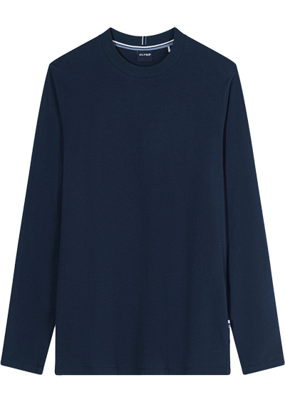 Produktbild f�r 'OLYMP Casual T-Shirt Langarm Rundhals Baumwolle Jersey nachtblau'