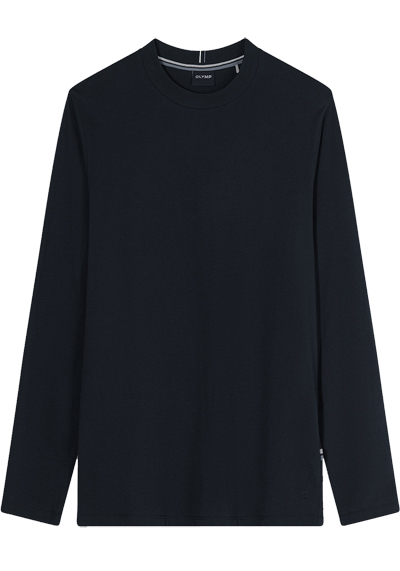 Produktbild f�r 'OLYMP Casual T-Shirt Langarm Rundhals Baumwolle Jersey schwarz'