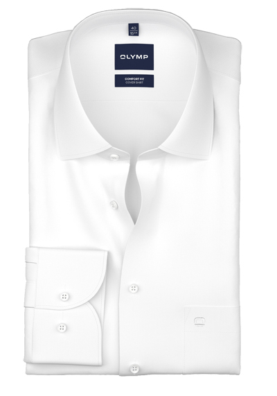 OLYMP Luxor comfort fit Hemd Langarm New Kent Kragen Cover Shirt wei�