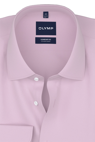 Produktbild f�r 'OLYMP Luxor comfort fit Hemd Langarm New Kent Kragen Cover Shirt rosa'