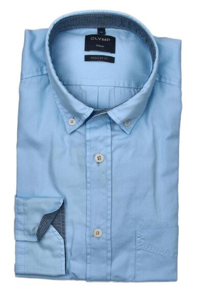 Produktbild für 'OLYMP Casual Hemd Langarm Button Down Kragen hellblau'