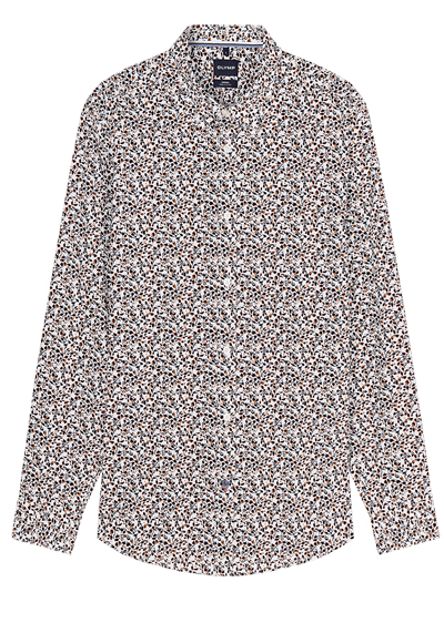 Produktbild f&uuml;r 'OLYMP Casual Hemd Langarm New Kent Kragen Muster wei�'