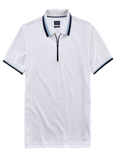 Produktbild für 'OLYMP Casual Polo Halbarm Polokragen Active Dry Pique wei'
