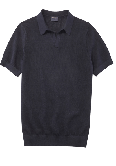 Produktbild für 'OLYMP Casual Strick Polo Halbarm Polokragen navy'