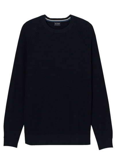 Produktbild f&uuml;r 'OLYMP Casual Strick Pullover Langarm Rundhals Strick nachtblau'