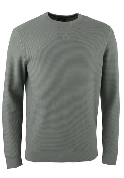 Produktbild für 'OLYMP Casual Strick Pullover Langarm Rundhals extrafeine Baumwolle grn'