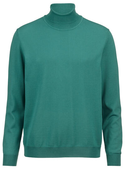 Produktbild für 'OLYMP Casual Strick Pullover Rollkragen extrafeine Merinowolle jadegrn'