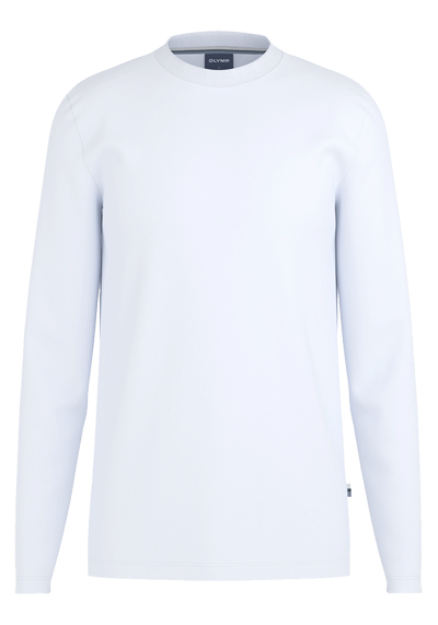 Produktbild f&uuml;r 'OLYMP Casual T-Shirt Langarm Rundhals Baumwolle Jersey wei�'