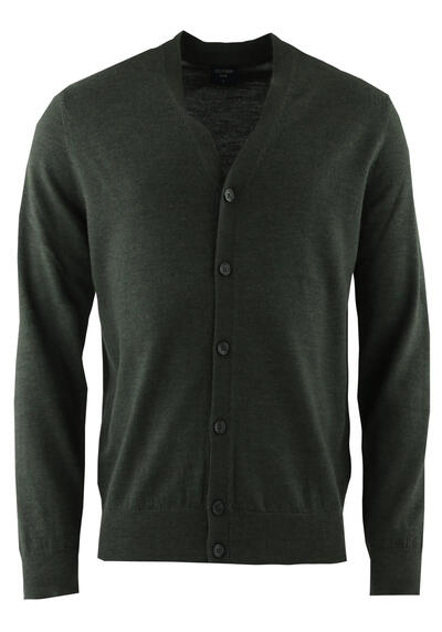 Produktbild für 'OLYMP Casual regular fit Cardigan Langarm oliv'