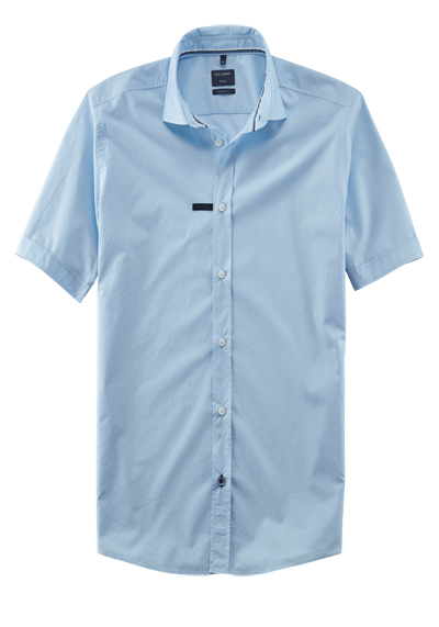 Produktbild f&uuml;r 'OLYMP Casual regular fit Hemd Halbarm New Kent Kragen Papertouch hellblau'