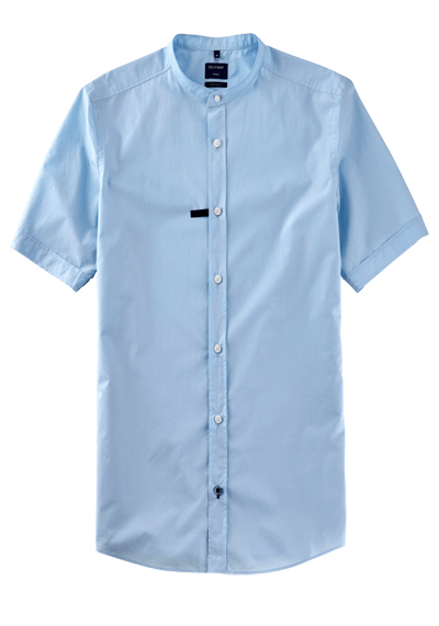 Produktbild für 'OLYMP Casual regular fit Hemd Halbarm Stehkragen Papertouch hellblau'