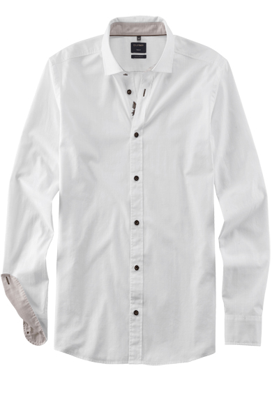 Produktbild für 'OLYMP Casual regular fit Hemd Langarm New Kent Kragen Faux wei'