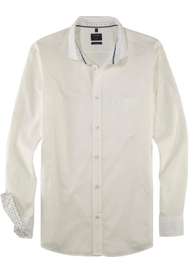 Produktbild für 'OLYMP Casual regular fit Hemd Langarm New Kent Kragen wei'