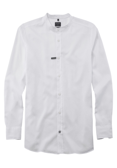 Produktbild für 'OLYMP Casual regular fit Hemd Langarm Stehkragen wei'
