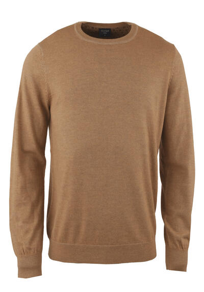 Produktbild für 'OLYMP Casual regular fit Pullover Langarm Rundhals hellbraun'
