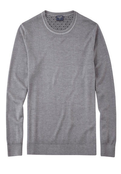 Produktbild für 'OLYMP Casual regular fit Pullover Langarm Rundhals mittelgrau'