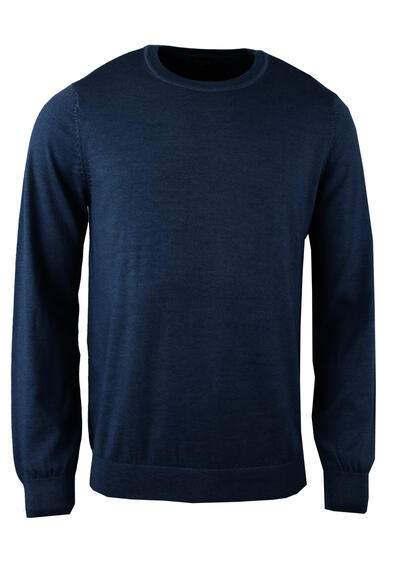 Produktbild für 'OLYMP Casual regular fit Pullover Langarm Rundhals nachtblau'