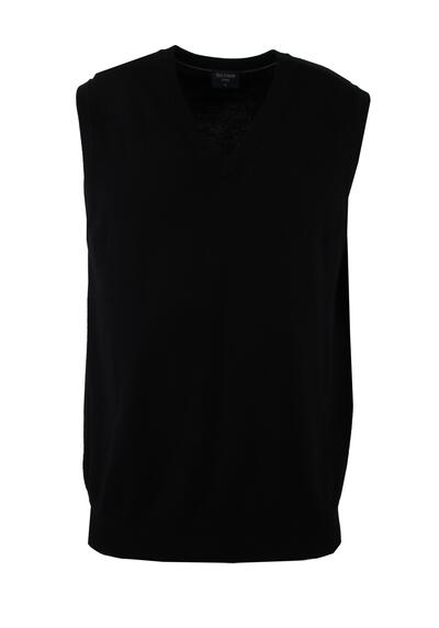 Produktbild für 'OLYMP Casual regular fit Pullunder V-Ausschnitt schwarz'