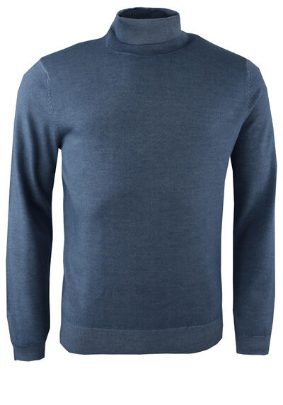 Produktbild für 'OLYMP Casual regular fit Rollkragenpullover Langarm dunkelblau'