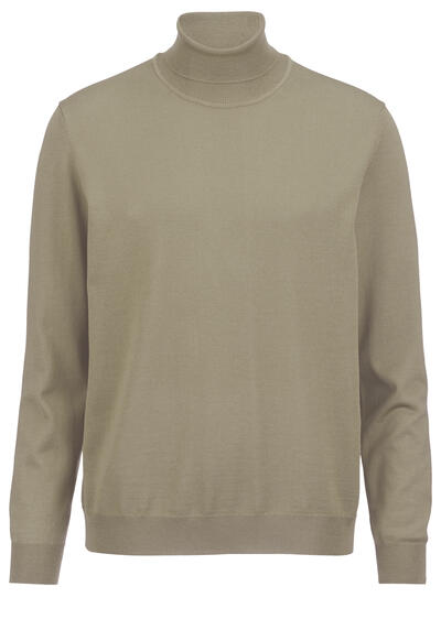 Produktbild für 'OLYMP Casual regular fit Rollkragenpullover Langarm hellbraun'