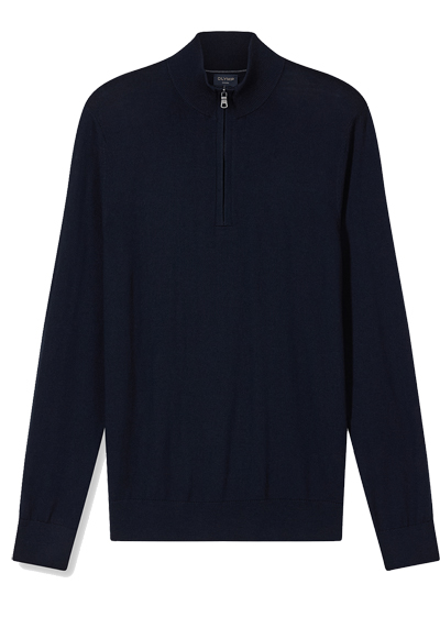 Produktbild f&uuml;r 'OLYMP Casual regular fit Troyer Langarm nachtblau'