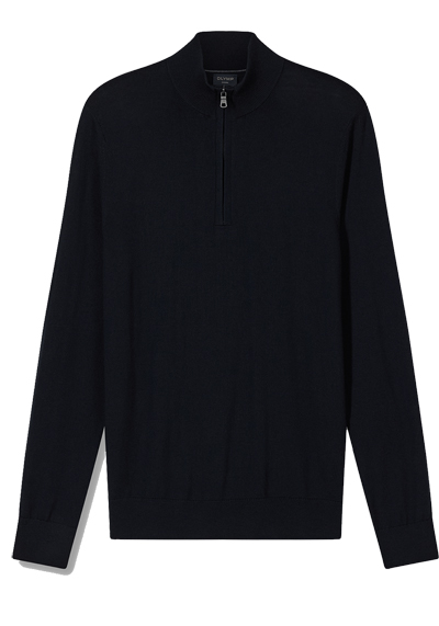 Produktbild f&uuml;r 'OLYMP Casual regular fit Troyer Langarm schwarz'