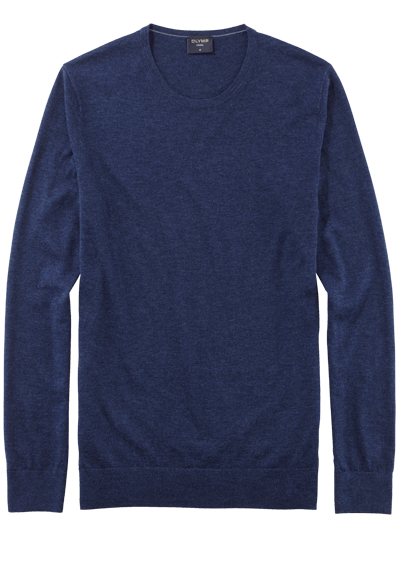 OLYMP Level Five Strick body fit Pullover Rundhals navy