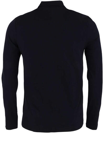OLYMP Level Five Strick body fit Rollkragenpullover Baumwolle Kashmir navy